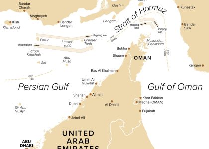 strait of hormuz map_